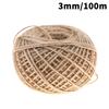 Durable Burlap Jute Rope 2-5mm Thick 1/200M Long Non-Toxic Twine for DIY Gift Wrapping Gardening Cat Tree Building