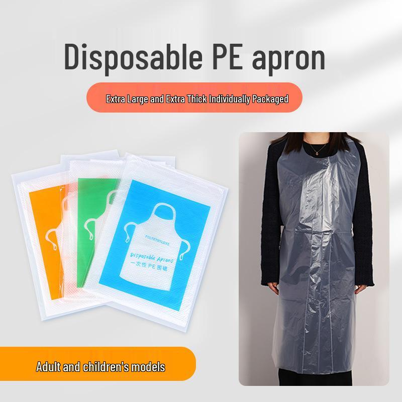 Individually Packaged Waterproof Transparent White Disposable Apron for Catering, Hot Pot, Household – Extended & Thickened Oil-Proof Design