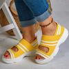 Women's Flyknit Platform Sport Sandals - Summer 2021 Casual Beach Shoes, Thick Sole, Plus Size