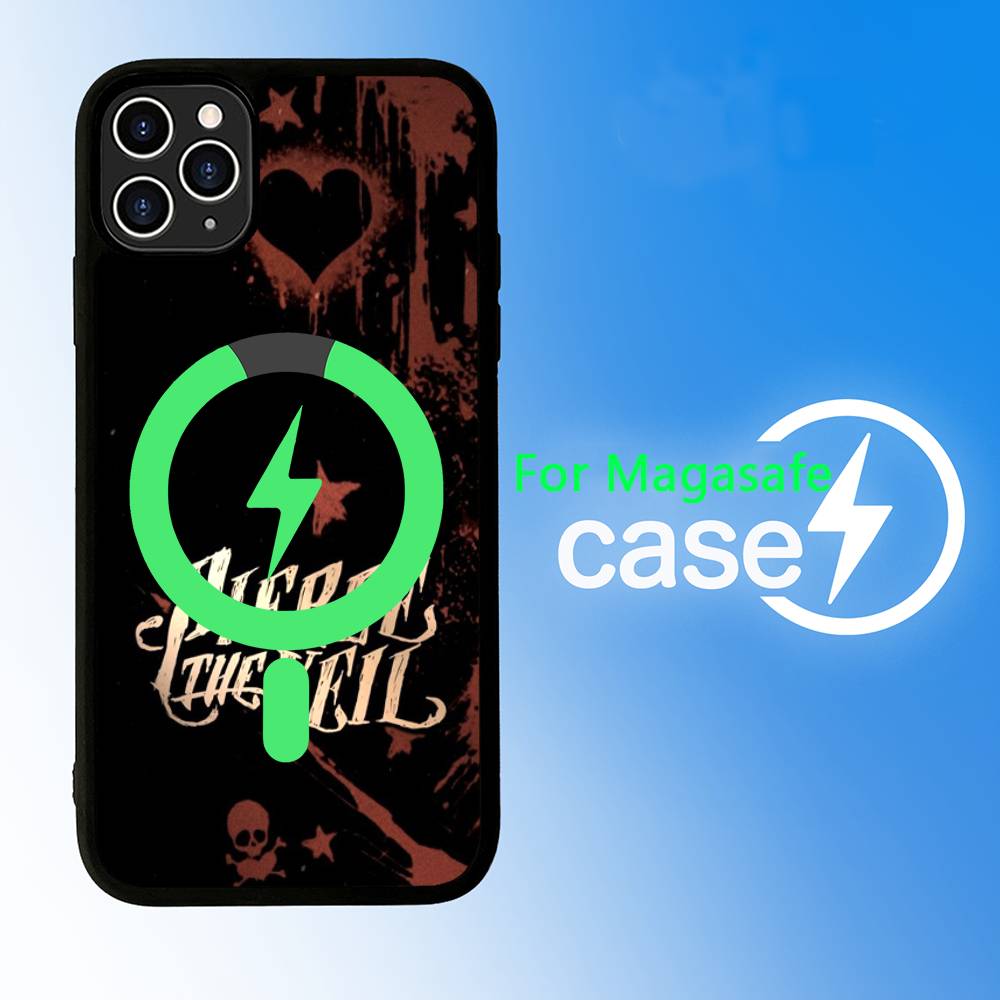 P-Pierce The Veil Band For Magesafe Magnetic Wireless Phone Case For iPhone 17 Pro Max Air 13 12 Mini 16 15 14 11