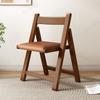 Solid Wood Folding Chair - Simple Foldable Dining Chair with Backrest, Portable for Kitchen, Outdoor & Small Spaces,  furniture