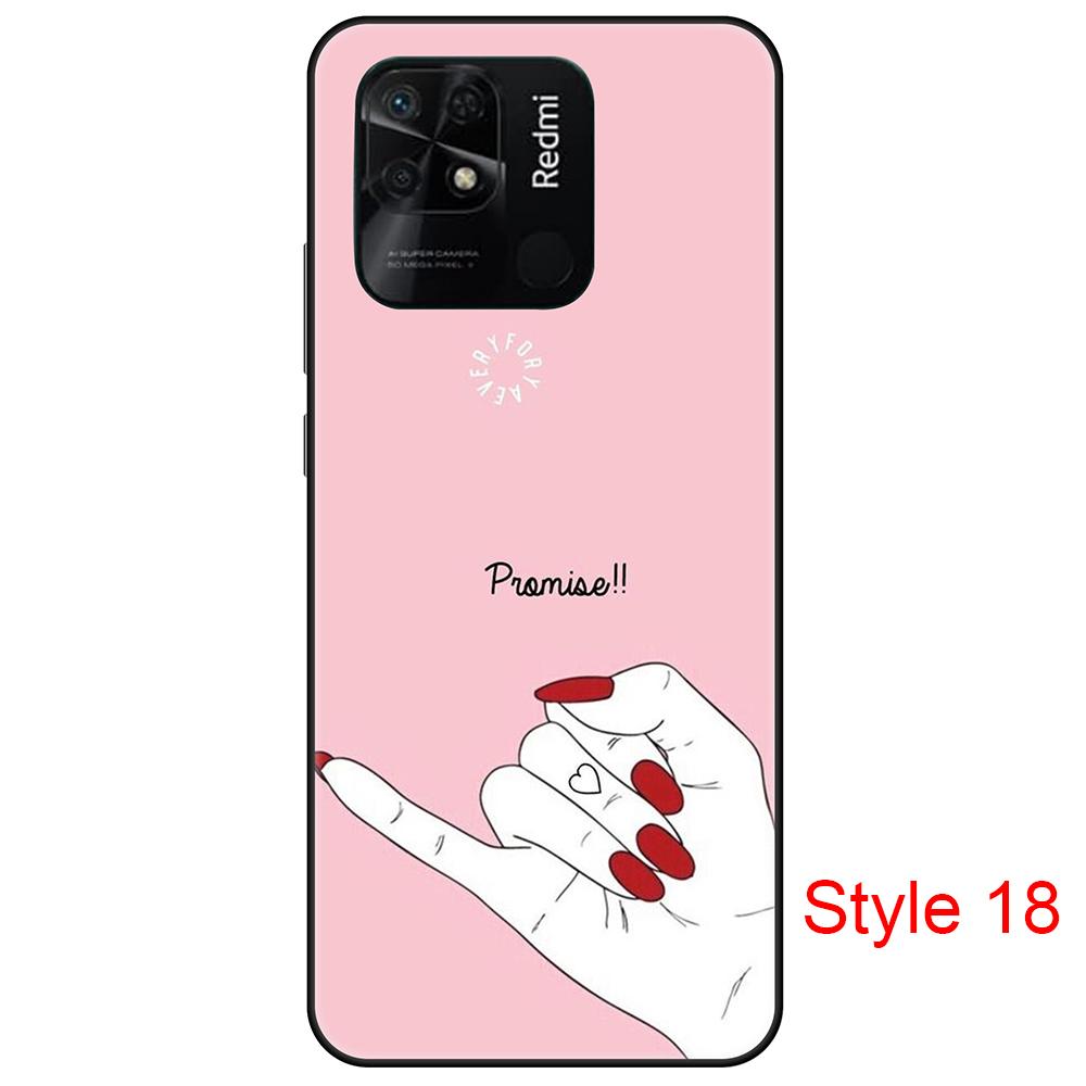 Pour Redmi 10C étui pour Xiaomi Redmi 10C 10 C couverture arrière en Silicone souple coque en Silicone pour Redmi 10C Redmi10C couverture de téléphone Fundas