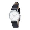 Basic Leather Strap Comfortable To Black J-AXIS Watch, Elegant, Delicate, Lightweight, Wear, CF2D0033, Women's,