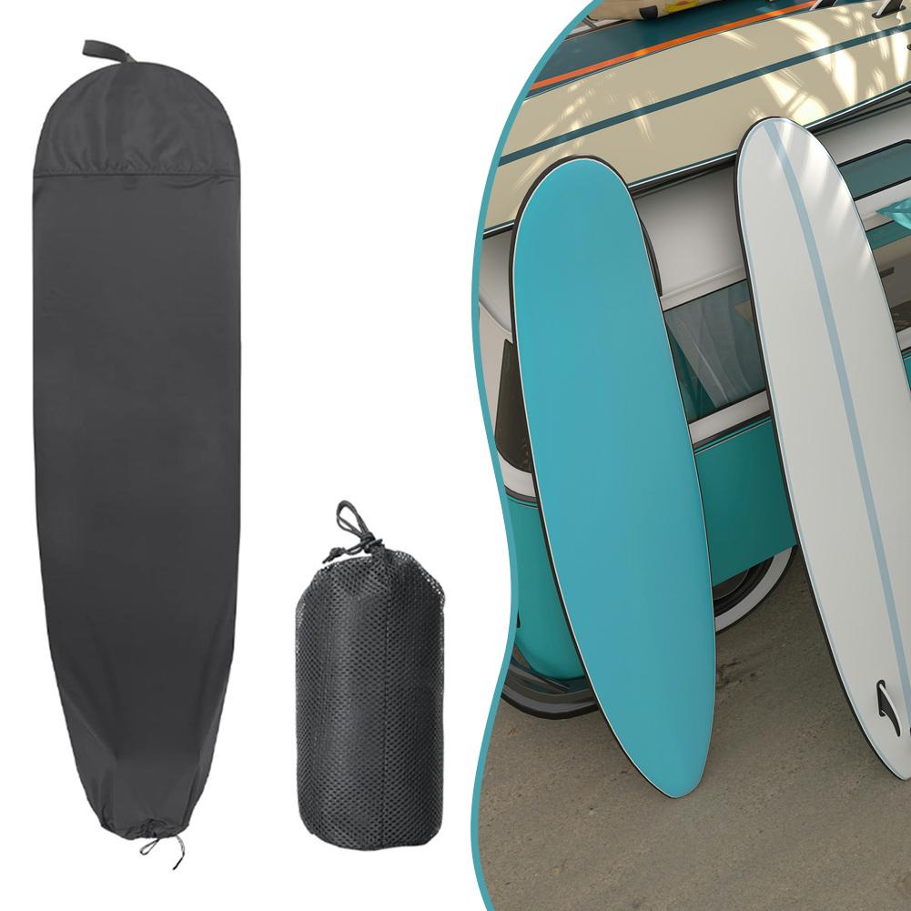 Surfboard Cover with Pocket for Storage Fits For Shortboard Funboard Longboard Heavy Duty 210D Polyester Material