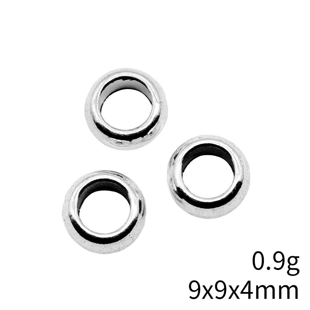 Bead Pendant Jewelry Findings Big Hole Beads Loose Spacer Accessories Parts Beads For Making Bracelets Women's Accessories