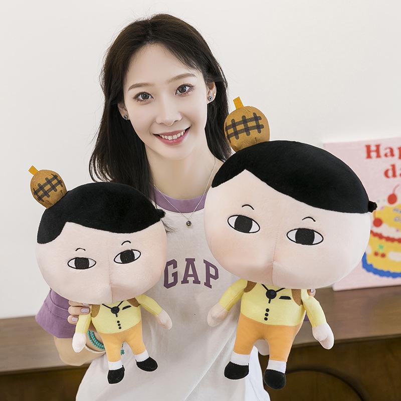 Kreative Plüschpuppe Polizistin mit Kaninchenhaar, Mädchen, Kuscheltier, süße Puppe, Geburtstag