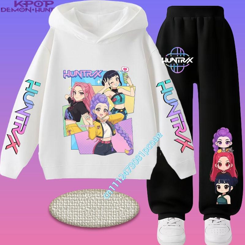 Movie Korean Style Sets Children Hoodies Pullover Sweatshirt Trucksuit Cartoon Girls Boy Kids Clothes