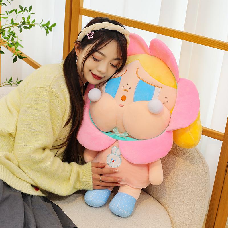 Crying Baby Doll Tears Plush Toy Sad Doll Cute Matt Bubble Soothing Doll