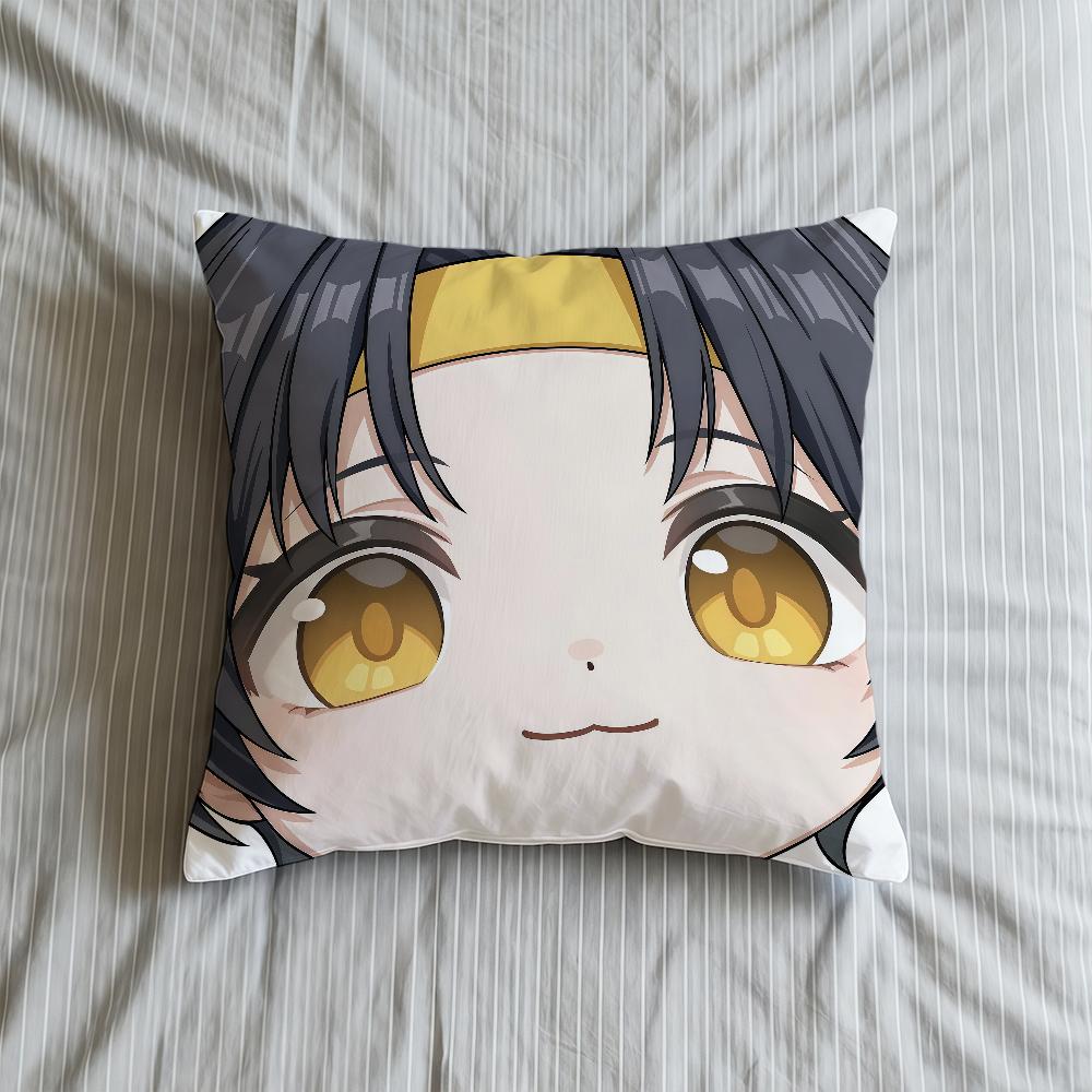 Zero Cushion Cover Cute Soft Case Zone Sofa Living Zenless Room Home Q Face Comfortable Office Decor Game Protective Pillow