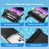 Waterproof Phone Pouch with Lanyard Touchscreen Clear Leakproof Kayaking Swimming Floating Universal 5-7.7