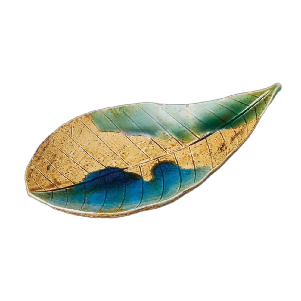 

Sansai perilla plate Irregular plate [30.5×15.8×4.5cm]