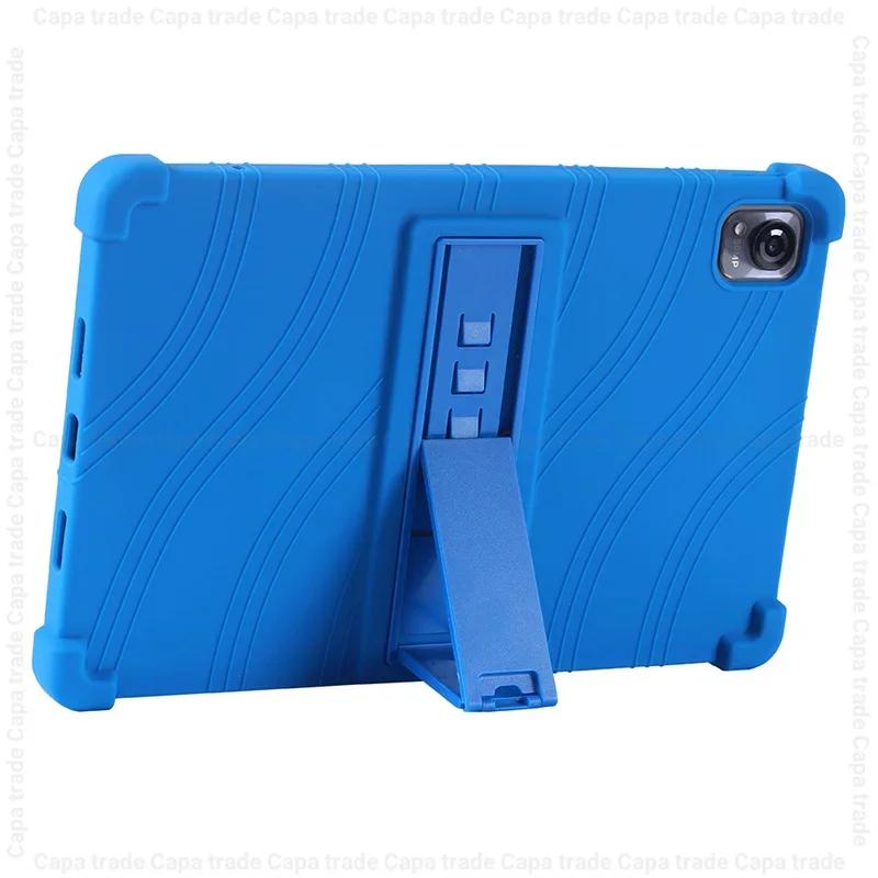 Pro Blackview Mega 1 pouzdro Mega1 2024 11,5" tablet PC Nárazuvzdorný měkký základový kryt se 4 tlustými rohy silikonový kryt se stojánkem