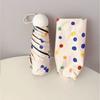 Vinyl Automatic Umbrella Windproof Polka Dot Umbrella Colorful Folding Umbrella  Outdoor