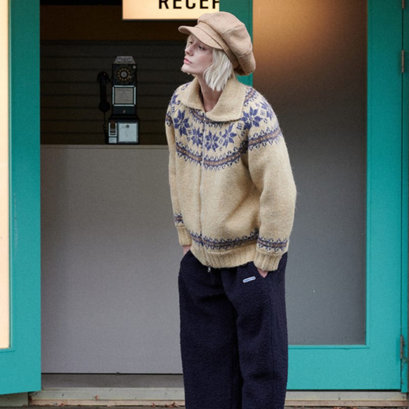GREENBUTTER Wool Neps Newsboy Cap (Camel)