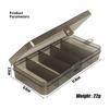 2 Stück 5 Fächer Kunststoff Luya Angelgerät Box Tragbar Transparent Aufhängbar Fischköder Aufbewahrungsbox Angelwerkzeug Koffer Angelzubehör