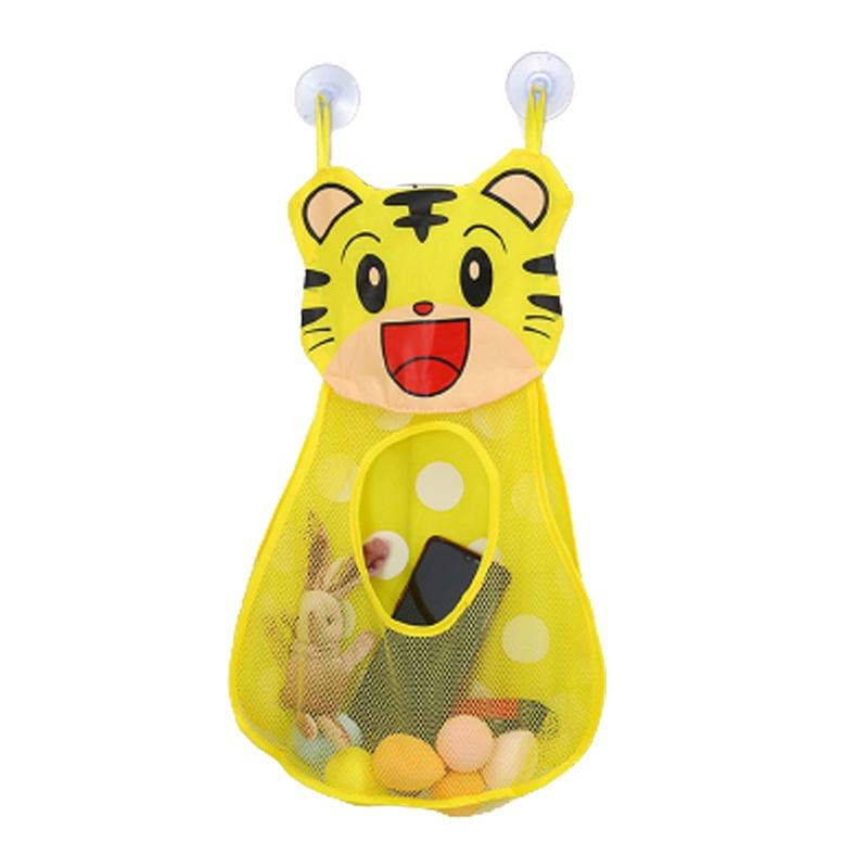 Panda Cartoon Baby Bath Kids Toy Drain Storage Net Bag Mesh Holder Cup Suction