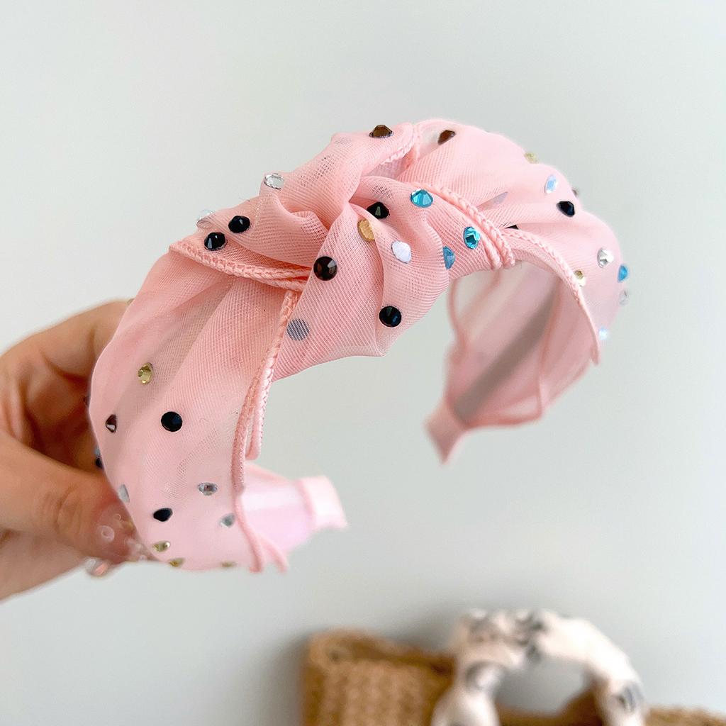 Summer Colorflu Mesh Sequin Knot Hairband Headband Adult Hair Accessories Hair Jewley