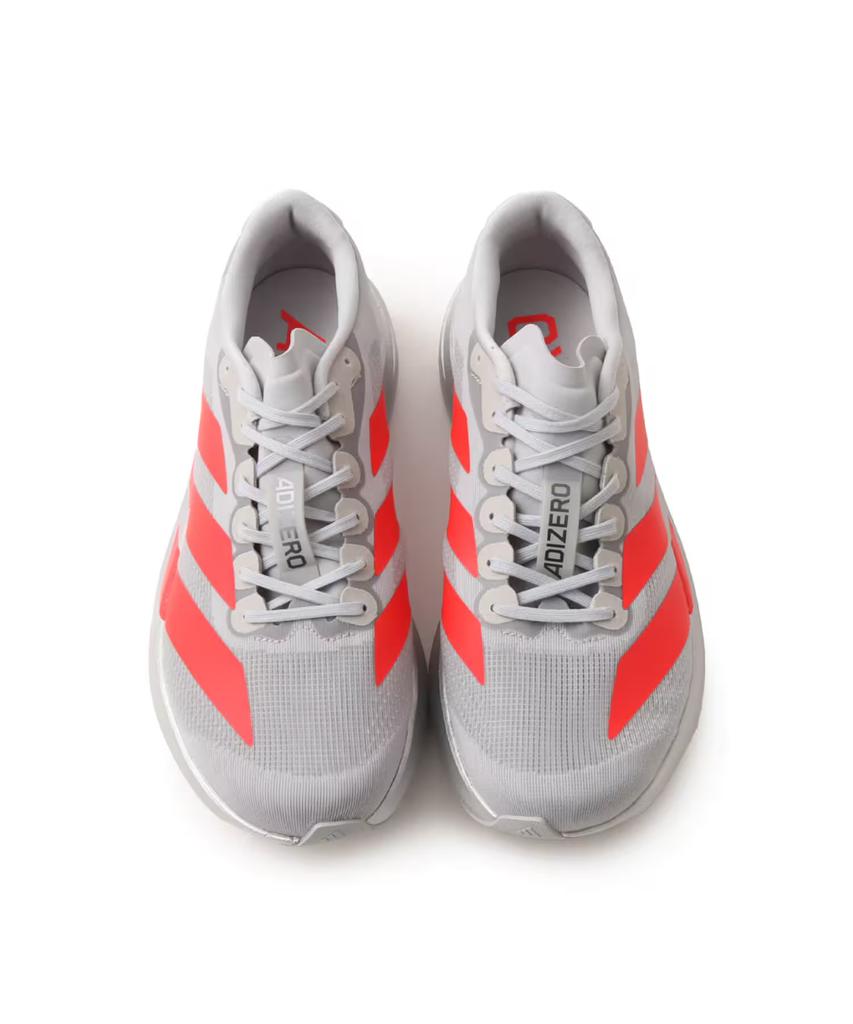 KI3381 adidas Adizero Evo SL Silver Metallic Lucid Red Iron Metallic (Men's)