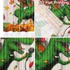 2 Stück, 2D-FLACHDRUCK Vorhänge (Ohne Stange) DinoJam Thanksgiving Feiertag Halloween Weihnachten Bedruckte Vorhänge Halbtransparent
