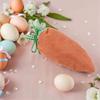 Carrot-Shaped Easter Present Bag Linen Material Drawstring Party Bags  Easter Decorations