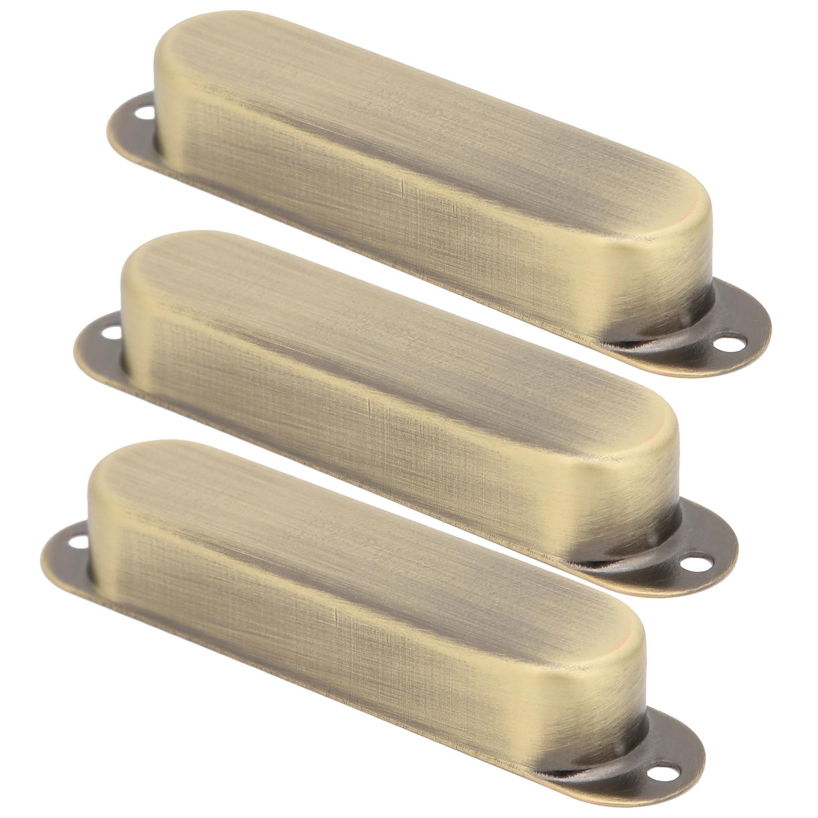 

3 шт. Закрытая крышка звукоснимателя Single No Hole для духовых инструментов, гитары, музыкальные аксессуары, бронза