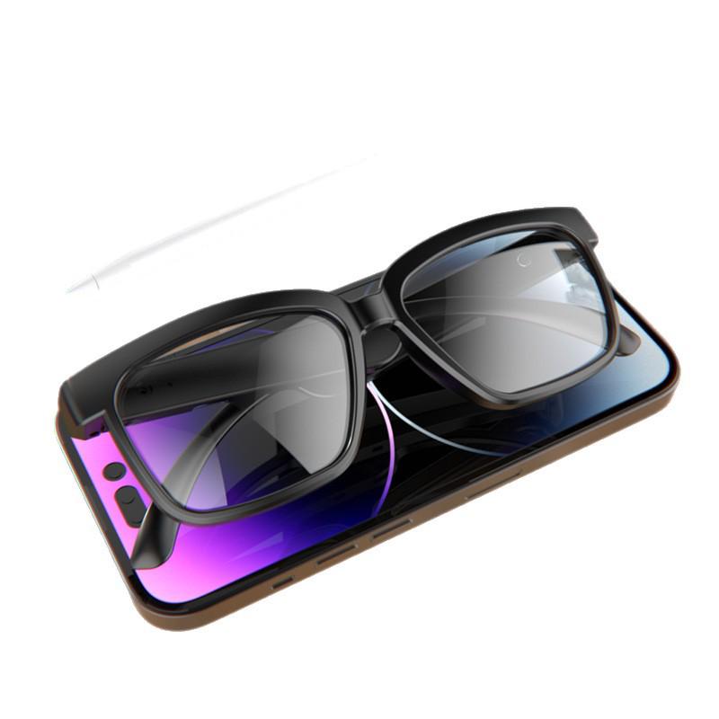 AI Smart Bluetooth Glasses: Wireless Headphones with Real-Time Translation In 100+ Languages, Music Streaming, and Call Features.