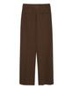 LEFTSEOUL Classic Slacks Pants [Brown]