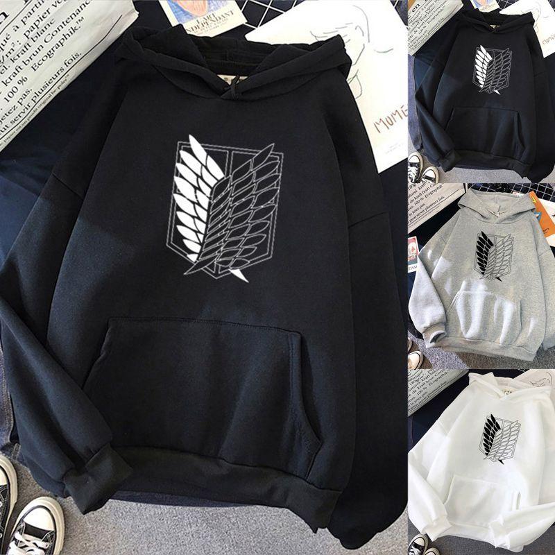 Attack On Titan Corps Mikasa Eren Hoodie Top Sweatshirt For Cozy Comfort And Fashionable Style