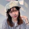 Y2K Lace Berets Cap Street Style Women Artist Hat Casual Pearls Bow Soft Hat  Girls