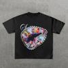 Y2k Streetwear Trendy Big Mouth Graphic Print Oversized TShirt Womens Fashion Round Neck Loose Versatile Casual Short Sleeve