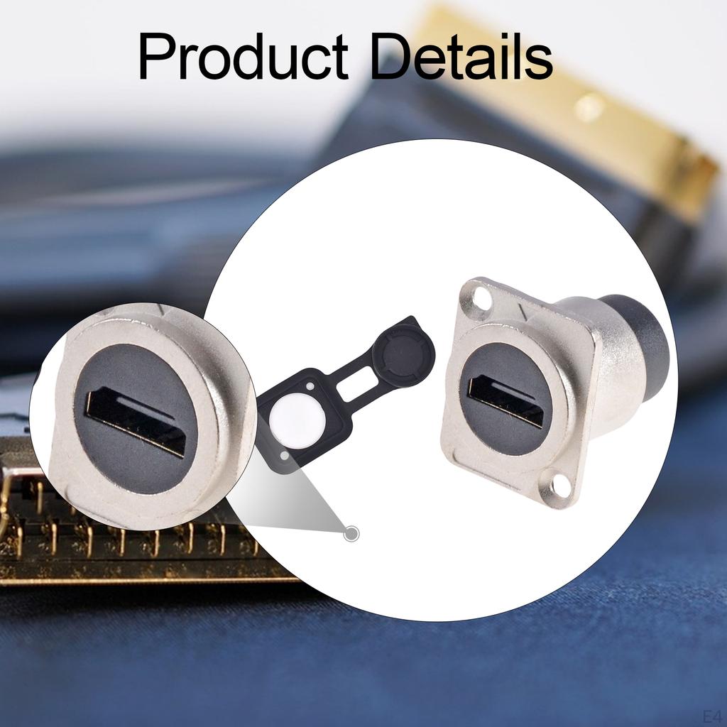 D Type Pass Through Connector Display Coupler Module Data Network Transmission Interface Portable