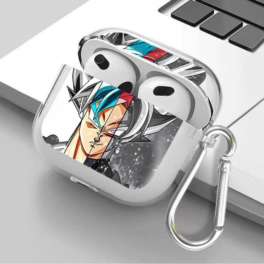 D-Dragons Balls Goku Huse transparente pentru căști Husa pentru Airpods 4 3 Pro2 1 Pro 2 Pro3