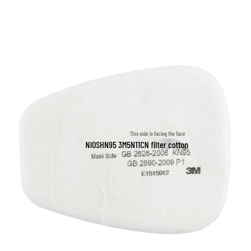 Genuine 3M 5N11CN Filter Cotton for 6200 Mask - Dustproof & Toxic-Proof for Spray Painting