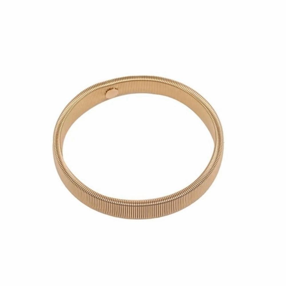 1PC Fashion Metal Shirt Sleeve Holder Elastic Non-slip Arm Cuffs Stretchy Adjustable Arm Bands For Men/Women розового золота