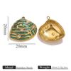  3pcs Stainless Steel Ocean Series Oil Drop Pendant DIY Handmade Jewelry Bracelet Necklace Accessories Wholesale