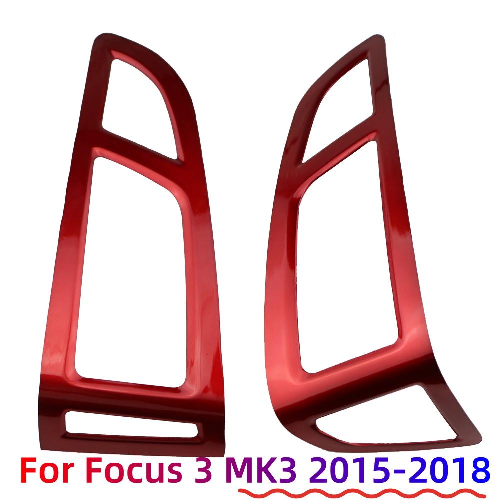 LHD for Ford Focus 3 MK3 2015 - 2018 Car Air Conditioning Vent Outlet Panel Cover Sticker AC Vents Trim ABS Accessories