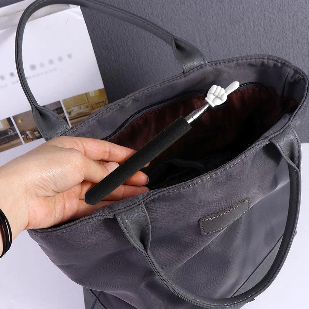 Retractable Teacher Pointer Finger Design Anti-slip Handle Teaching Guide Pointer Teaching Stick Whiteboard Pointer