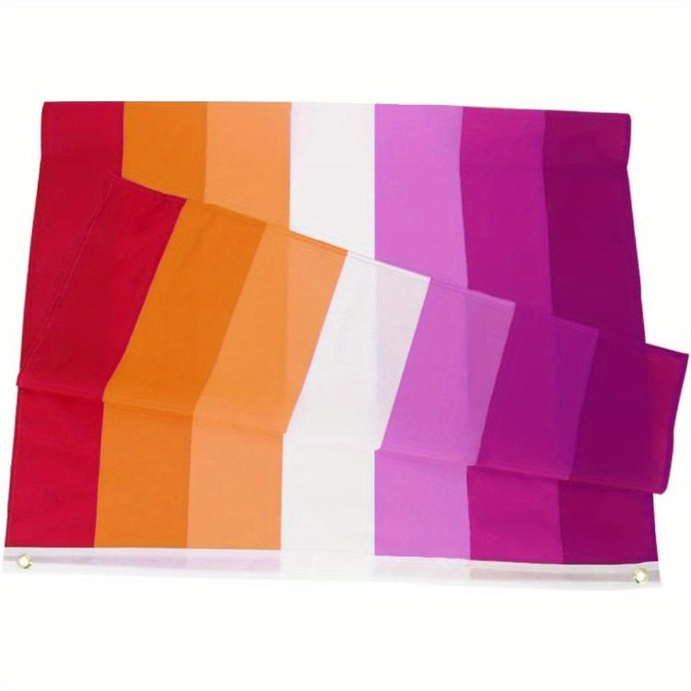 3 Styles 90*150cm (3*5ft) Lesbian Flag (without Flagpole) LGBTQ+ Pride Month Outdoor Garden Decoration