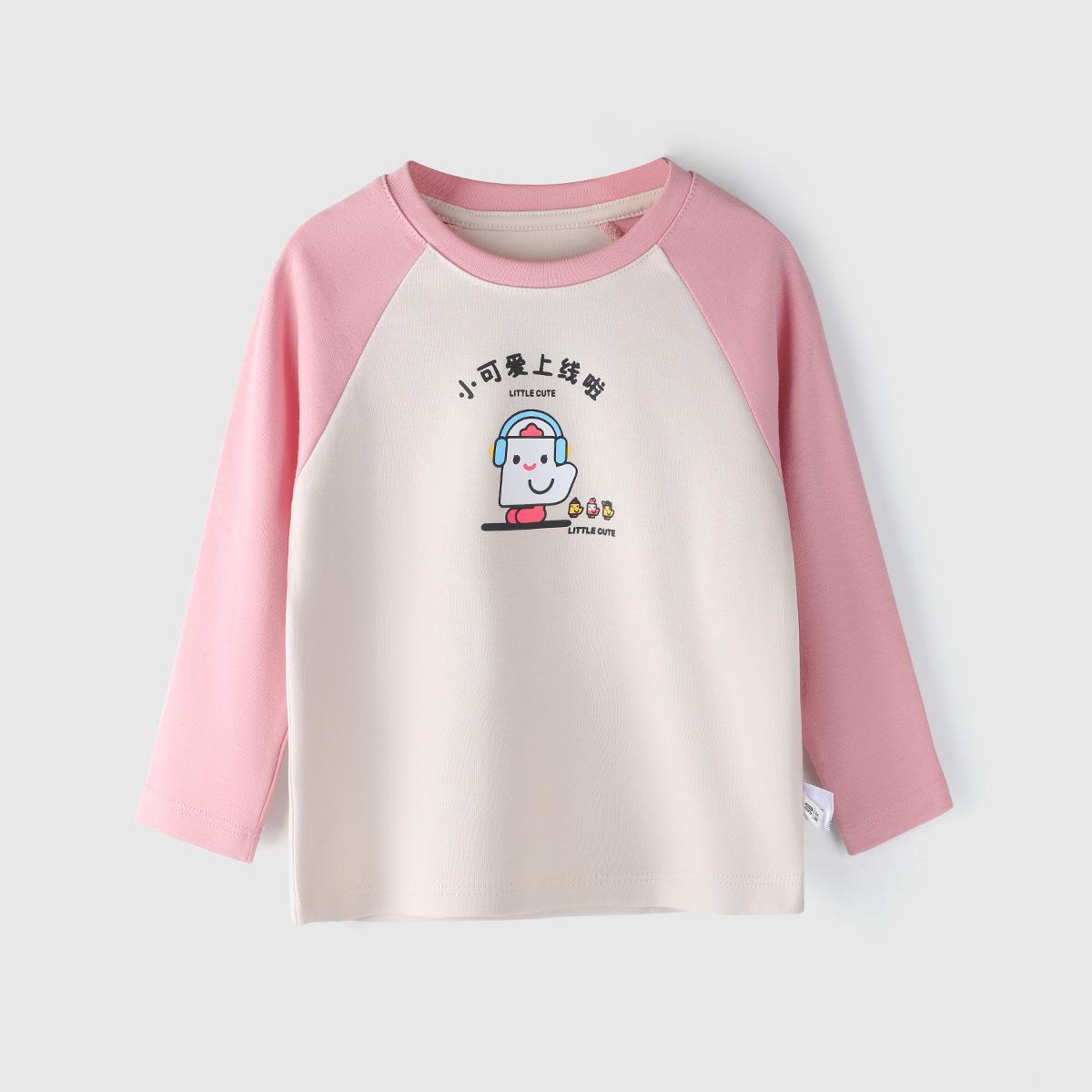 

Детские милые наушники с длинными рукавами и принтом, рубашка, топы, футболка, детская футболка для детей старше 3 лет