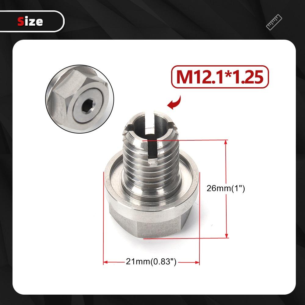 RASTP-M10.4/M12.1/M14.1/M16.1/M18.1 Oil Drain Plug Piggyback Self Tapping Oil Pan Thread Repair Kit With O-Ring Wrench QRF042 Oil Drain Plugs 3