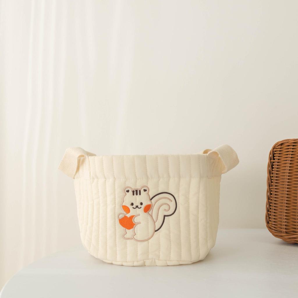 Multi-Purpose Baby Diaper and Toy Organizer Basket
