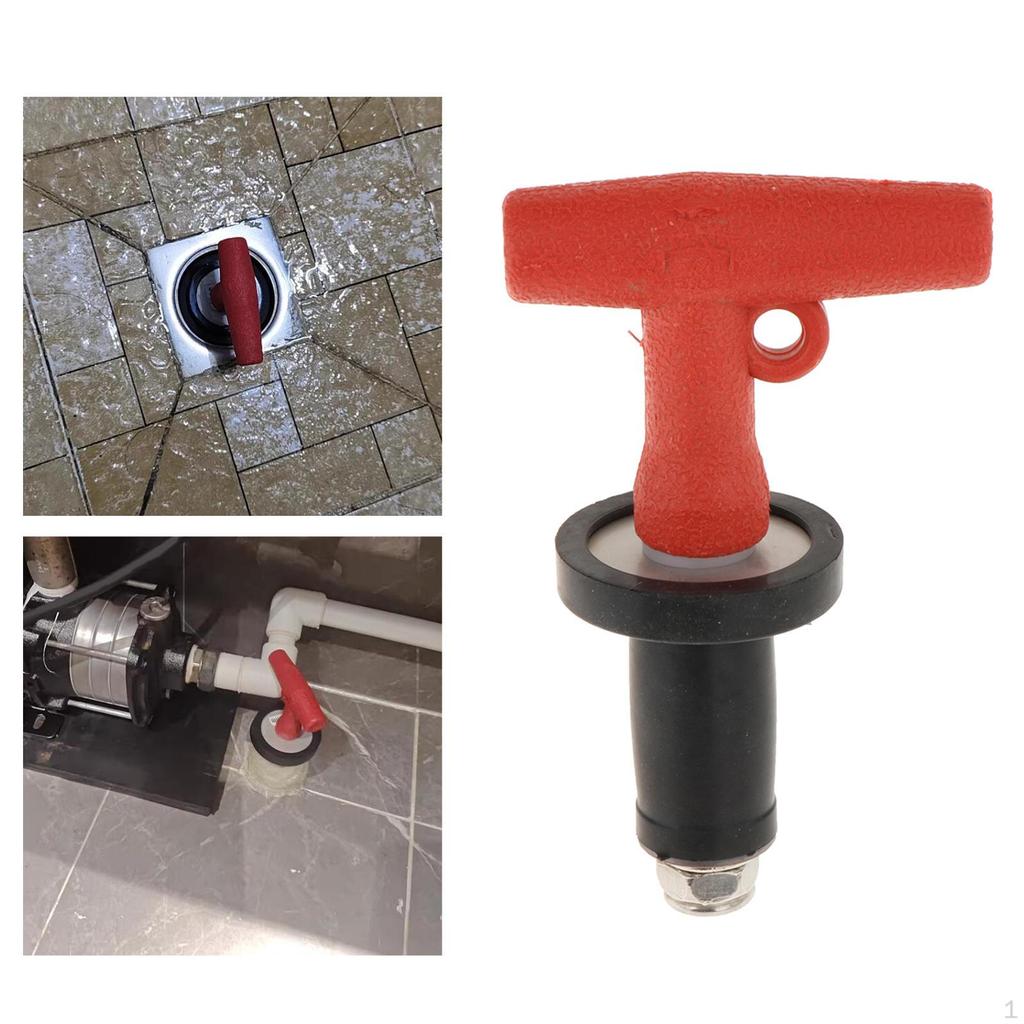 Tapón de drenaje de compresión para barco, manija en T, tubería, plomería, tapón de drenaje, expansión de goma