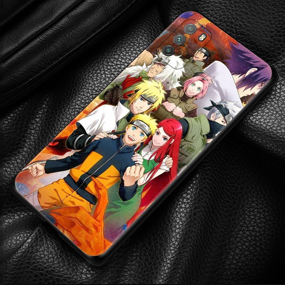 Naruto Anime Phone Case For Xiaomi Poco X3 NFC M3 M4 Pro F3 GT Mi 12 10T Note 10 11 Lite 11T Pro 9T CC9 Cover Silicone Coque