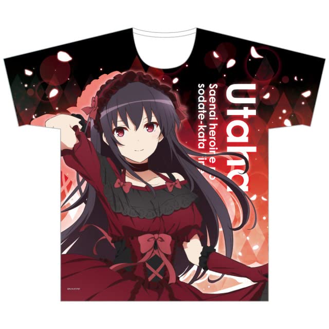 

[azumaker] Saekano: How to Raise a Boring Girlfriend Fine Full Graphic T-Shirt [Kasumigaoka Utaha] XL Size