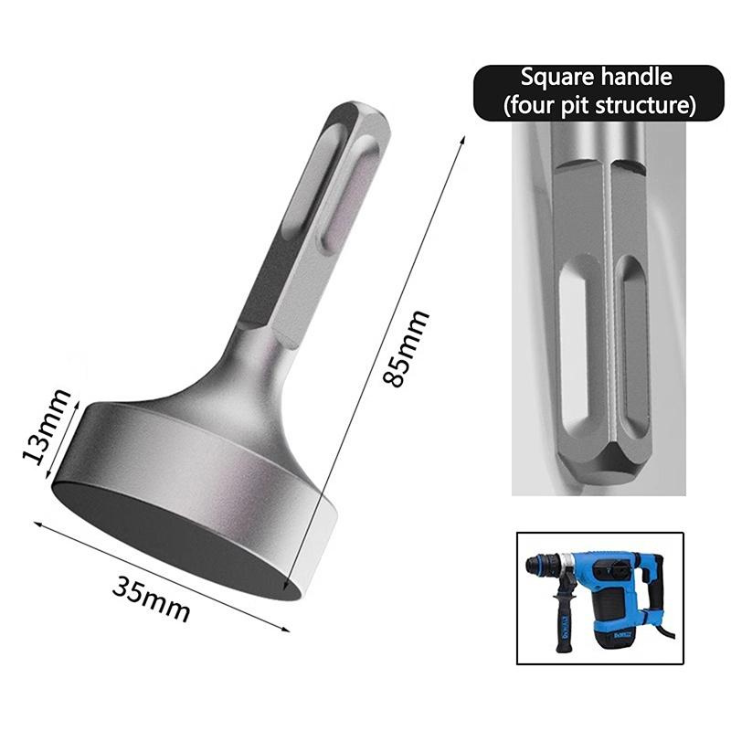 

Насадка для забивання заземлюючих стрижнів 85 мм Сталеве свердло Насадка для забивання Перфоратор Заземлюючі стрижні Широка сумісність Біти для заземлюючих стрижнів Головка для ротаційного