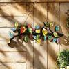 Rural Hummingbird Shape Bird Plaque Ornament For Long Time Durability Outdoor Display Metal Wall Art