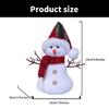 Cartoon Snowman Plush Dolls Collectible Figurine Ornament with Winter Scarf and Hat Christmas Stuffed Toy for Gifting