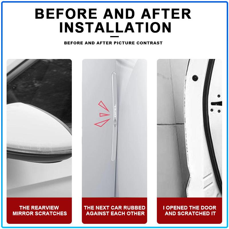 Transparent Car Door Anti-collision Protector Bumper Strip Sticker For Opel Astra H G Corsa Insignia Astra Antara Meriva Zafira Interior