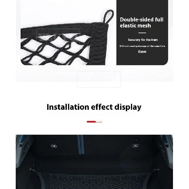 Trunk Net Pocket for Genesis GV70 2020-2025 Car Trunk Luggage Fixing Net Elastic Nylon Anti-Slip Car Interior Accessories