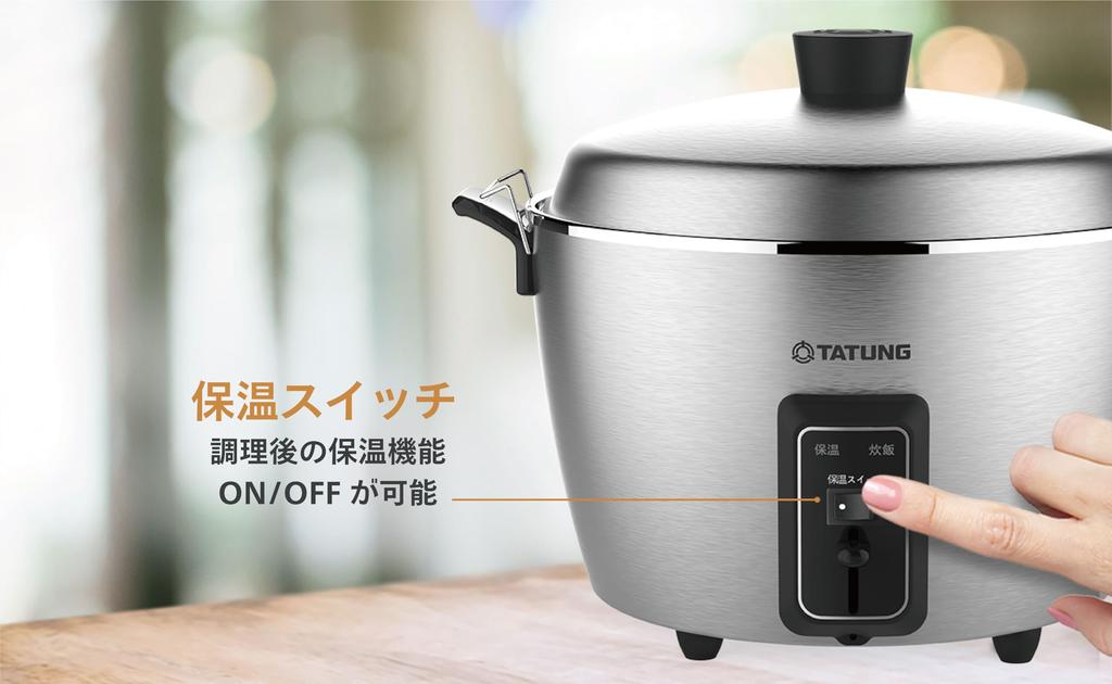 Official Daido Electric Pot Rice Cooker 10 Cups Outer Pot Made of Stainless Steel All Stainless Steel L Size [TATUNG Store] (Electric Pot) - -